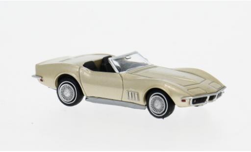 Modelauto Chevrolet Corvette Coupe C3 gold 1967 1/87 Brekina