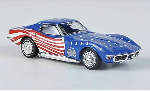 Chevrolet Corvette Coupe 1/87 Brekina C3 Stars & Stripes met Sidepipes modelauto