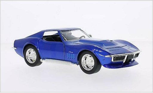 Chevrolet Corvette Stingray 1/24 Jada Toys C3 blauw 1969 modelauto