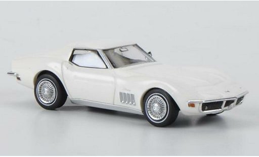 Chevrolet Corvette Coupe 1/87 Brekina C3 wit modelauto