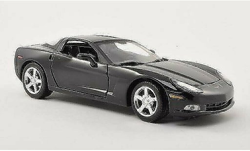 Chevrolet Corvette Coupe 1/24 Motormax C6 zwart 2005 modelauto