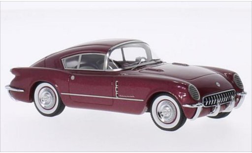 Chevrolet Corvette concept 1/43 Matrix C1 Corvair metallic rood 1954 modelauto