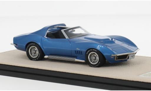 Modelauto Chevrolet Corvette course L88 blauw 1969 1/43 Stamp Models