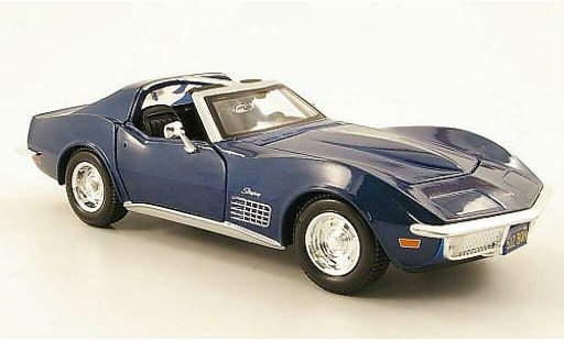 Chevrolet Corvette Coupe 1/24 Maisto C3 blauw 1970 modelauto