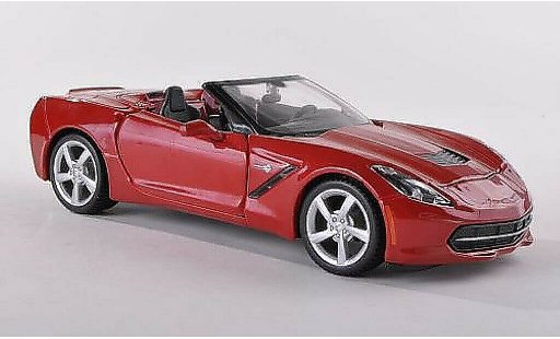 Chevrolet Corvette Convertible 1/24 Maisto C7 (C 7) Cabriolet rood 2014 modelauto