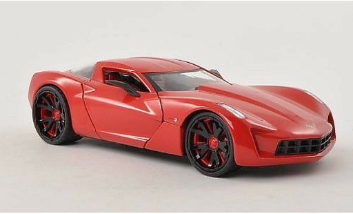 Chevrolet Corvette concept 1/24 Jada Toys C6 rood 2009 modelauto