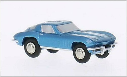 Chevrolet Corvette Stingray 1/90 Schuco metallic blauw modelauto