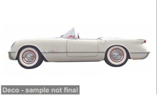 Modelauto Chevrolet Corvette Convertible wit 1955 1/64 Maisto