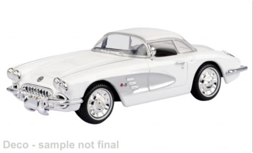 Modelauto Chevrolet Corvette Convertible wit 1958 1/43 Motormax