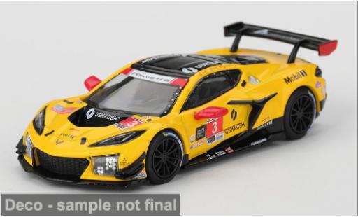 Modelauto Chevrolet Corvette Z06 GT3.R 24h Daytona 2025 #3 P.Miller 1/64 Mini GT