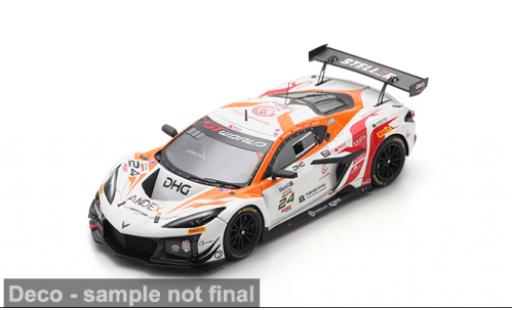 Modelauto Chevrolet Corvette Z06 GT3.R 24h Spa 2025 Steller Motorsport #24 M.Lismont/D.Ali 1/43 Spark