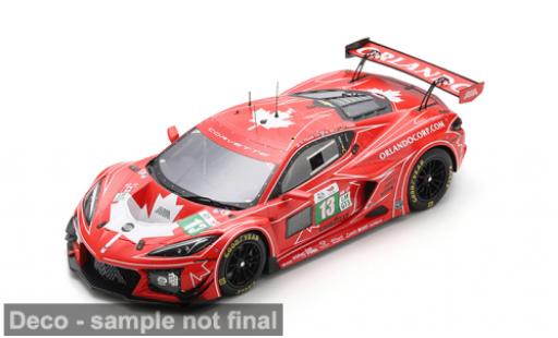Modelauto Chevrolet Corvette Z06 LMGT3 24h Le Mans 2025 #13 O.Fidani/L.Kern 1/18 Spark