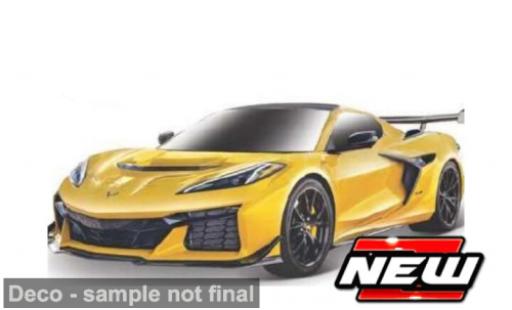 Modelauto Chevrolet Corvette ZR1 geel 1/24 Maisto