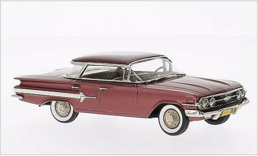 Chevrolet Impala Sedan 1/43 Brooklin 4-door Hardtop Sports metallic roze/rood 1960 modelauto