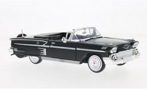 Modelauto Chevrolet Impala Convertible Congroen zwart 1/24 Motormax