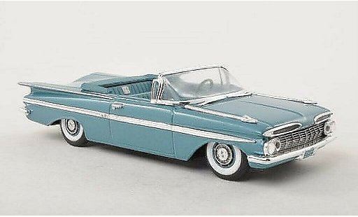 Chevrolet Impala Convertible 1/43 Vitesse Cabriolet blauw 1959 modelauto