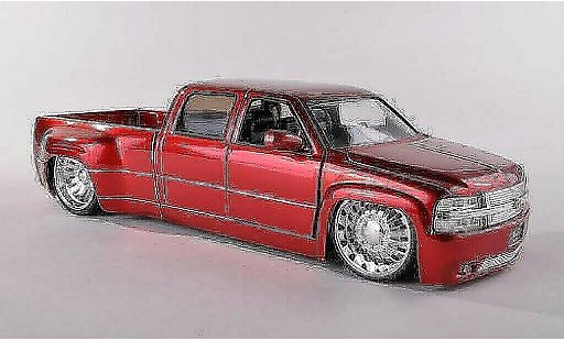 Chevrolet Silverado pickup 1/24 Jada Toys Dooley rood 1999 modelauto