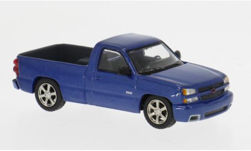 Modelauto Chevrolet Silverado pickup Single Cab blauw 2006 1/64 Para64