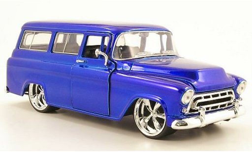 Chevrolet Suburban suv 1/24 Jada Toys blauw 1957 modelauto