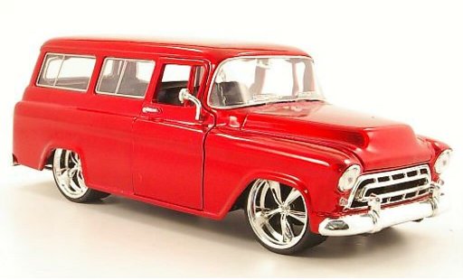 Chevrolet Suburban suv 1/24 Jada Toys rood 1957 modelauto