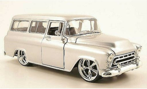 Chevrolet Suburban suv 1/24 Jada Toys grijs 1957 modelauto