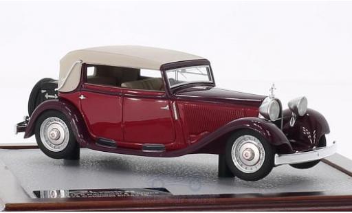 Modelauto Bugatti 46 cabriolet TS Reinboldt & Christie Carbriolet rood/rood 1929 sn525 1/43 Chromes