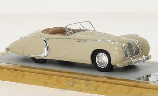 Modelauto Talbot Lago Saoutchik T26 Cabriolet Grand Sport beige RHD 1950 sn110120 1/43 Chromes