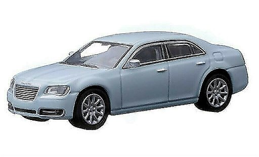 Chrysler 300C Sedan 1/64 Greenlight blauw 2013 modelauto