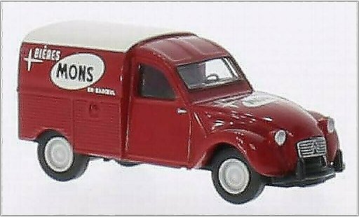 Citroen 2CV Fourgonnette 1/87 Brekina AZU Mons Biere (B) modelauto