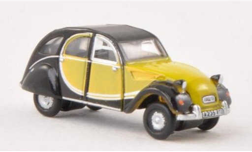 Citroen 2CV Charleston 1/148 Oxford geel/zwart 1950 modelauto