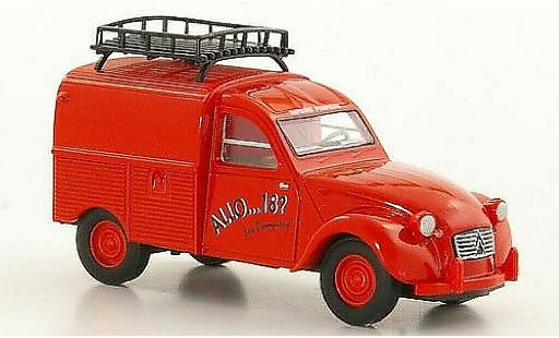 Citroen 2CV pompiers 1/87 Brekina Bestelbusje Brandweer Brandweer modelauto