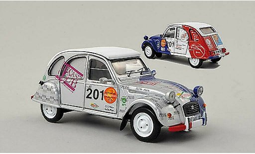Citroen 2CV course 1/43 IXO No.201 Rally Raid Beijing / Ho Chi Minh 2013 modelauto