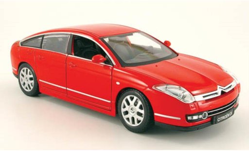 Citroen C6 Berline 1/20 Burago rood (1:20) modelauto