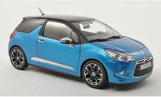 DS Automobiles DS3 Berline 1/18 Norev blauw/zwart 2011 modelauto
