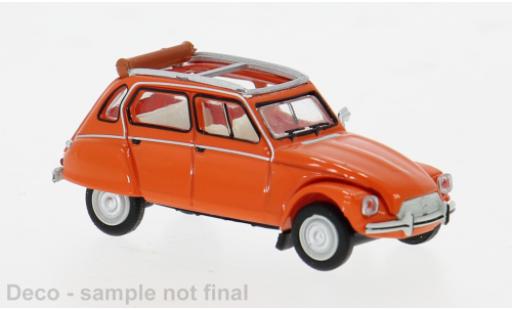 Modelauto Citroen Dyane Berline oranje 1/87 Brekina