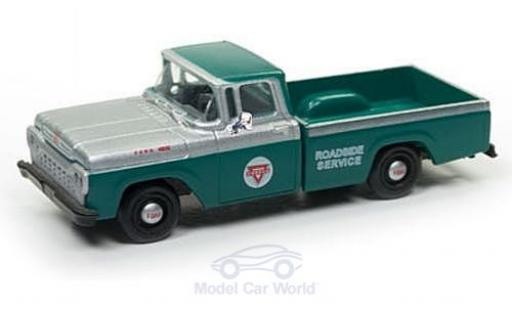 Modelauto Ford F-100 Pickup 00 Pick Up groen/grijs Conoco Service 1960 1/87 Classic Metal Works