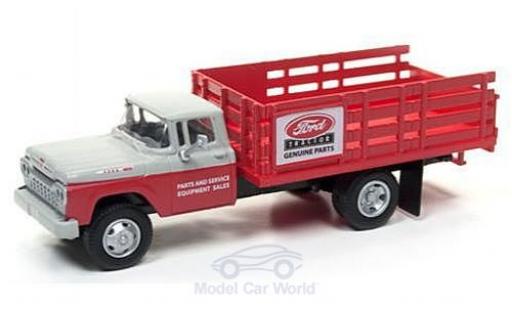 Modelauto Ford Stake Bed Truck Flotte rood/grijs Tractor Parts 1960 1/87 Classic Metal Works