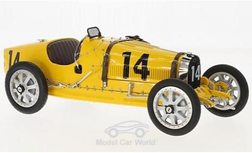 Modelauto Bugatti 35 grand prix T No.14 Nation Colour Projekt Belgien zonder Vitrine 1/18 CMC