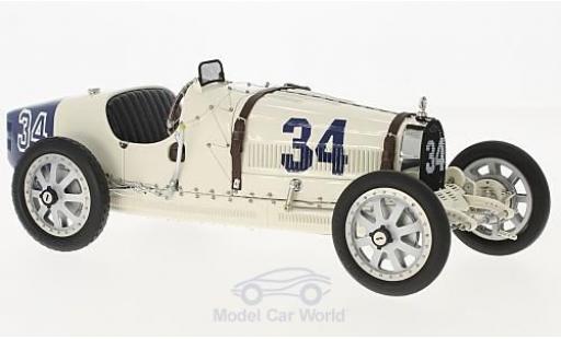 Modelauto Bugatti 35 grand prix T No.34 Nation Colour Projekt USA zonder Vitrine 1/18 CMC