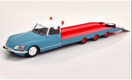 Modelauto Citroen DS camion Tissier blauw/rood 1970 de transport de voiture 1/18 CMR