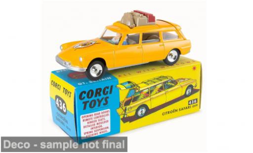 Modelauto Citroen ID 19 Berline Safari geel 1963 1/48 Corgi