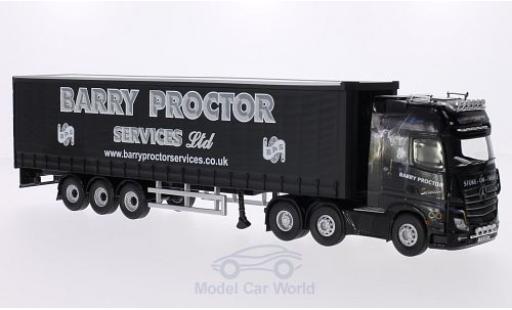Modelauto Mercedes Actros Base (MP4) RHD Barry Proctor Gardinenplanensattelzug 1/50 Corgi