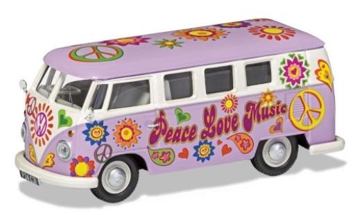 Modelauto Volkswagen T1 Base Camper Peace Love & Music 1/43 Corgi