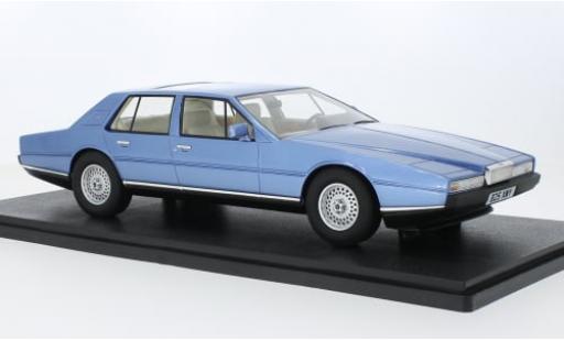 Modelauto Aston Martin Lagonda saloon metallic blauw 1985 1/18 Cult Scale Models