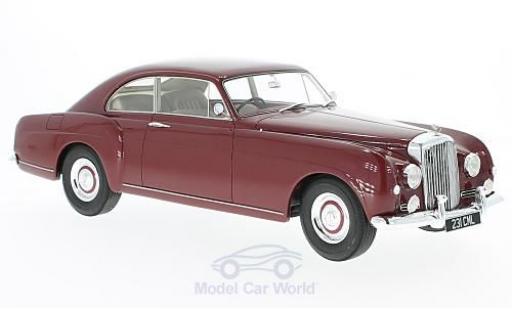 Modelauto Bentley S1 berline Continental Fastback Mulliner metallic rood RHD zonder Vitrine 1/18 Cult Scale Models