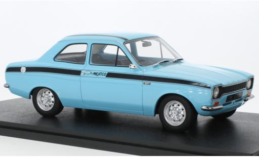 Modelauto Ford Escort Mexico MKI blauw clair RHD 1973 1/18 Cult Scale Models