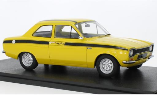 Modelauto Ford Escort Mexico MKI geel RHD 1973 1/18 Cult Scale Models