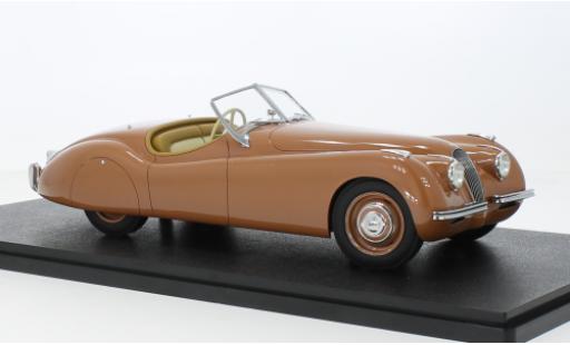 Modelauto Jaguar XK 120 OTS metallic brun RHD 1948 1/18 Cult Scale Models