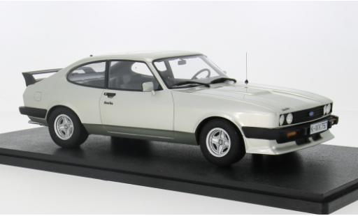 Modelauto Ford Capri 2.8 Turbo grijs 1981 1/18 Cult Scale Models