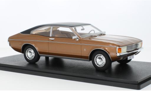 Modelauto Ford Granada Coupe MKI 2300 GXL metallic bruin 1972 1/18 Cult Scale Models